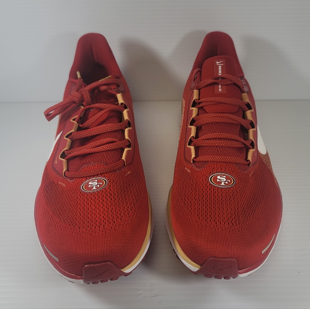 Nike San Francisco 49ers Red Air Zoom Pegasus 41 Mens Size 13 Shoes FZ5070-600 - Picture 7 of 10